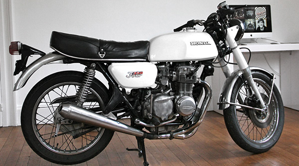 Honda - 350 Four old english white